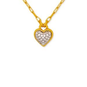 Kate spade Cubic Zirconia Heart Pavé Pendant Necklace, 16"
+ 3" extender